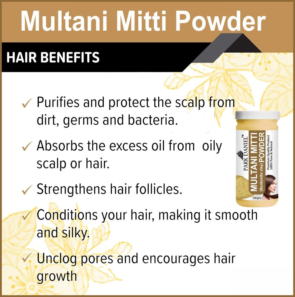 Park Daniel Multani Mitti Powder & Activated Charcoal Powder Combo pack of 2 Jars of 100 gms(200 gms)